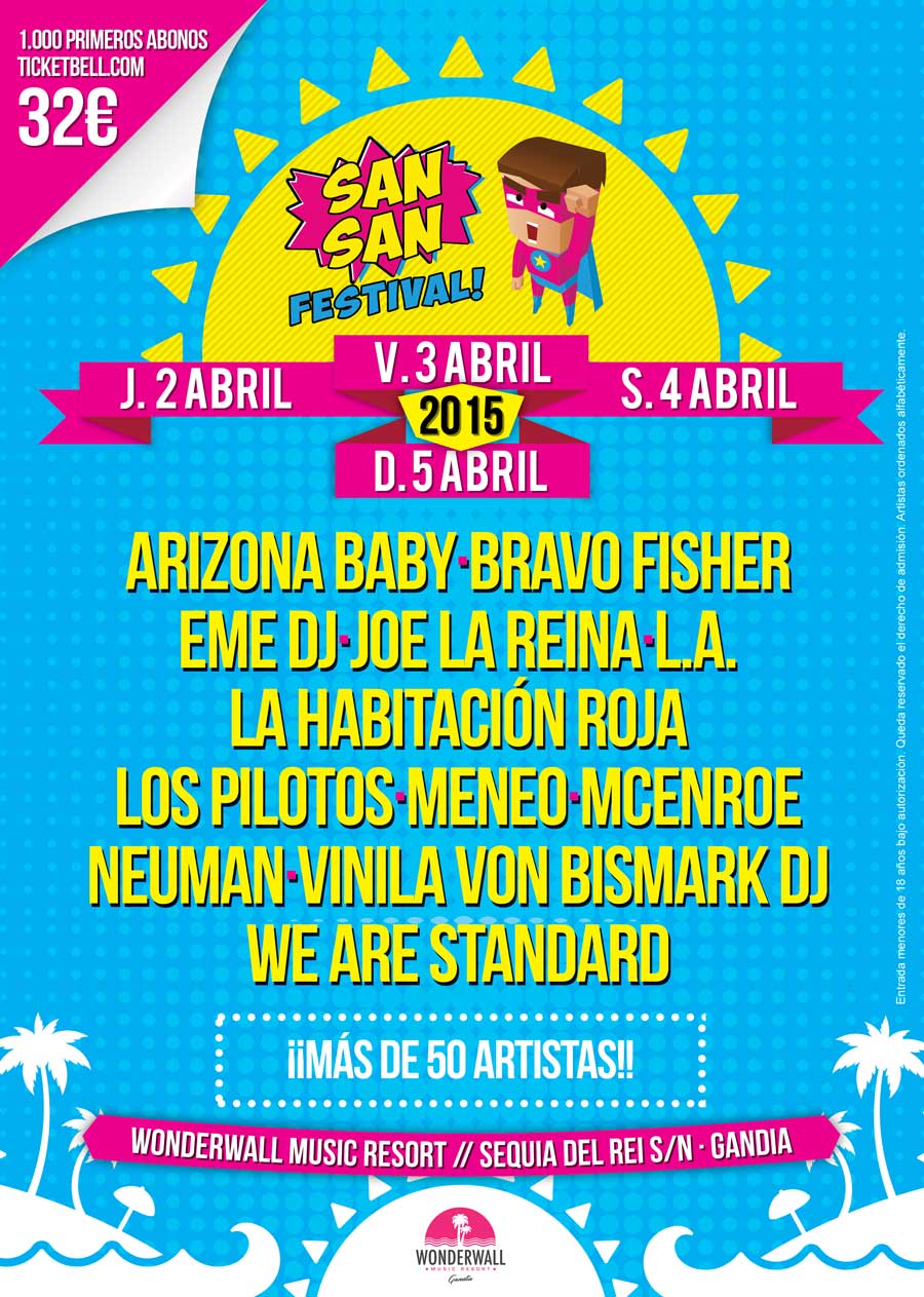 Cartel del SanSan Festival 2015